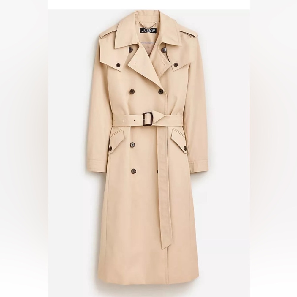 J. Crew Tan Trench Coat - Picture 4 of 8